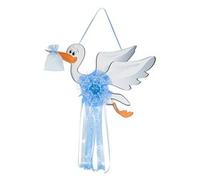 Fiocco nascita Cicogna grande (90x100cm) Azzurro FC CI G