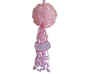 Fiocco Nascita Coccarda Sfera Grande ROSA