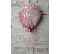 Fiocco Nascita Palloncino Personalizzato Con Il Nome In Velluto