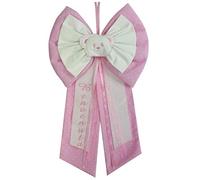 Fiocco Nascita PERSONALIZZATO Rosa Fiocco da ricamo punto a croce