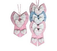 Fiocco Nascita Rosa con Nome Personalizzato Ricamato Made in Italy