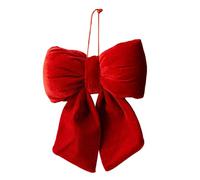 Fiocco Natale | Ghirlanda con Decorazioni 3D | Fiocchi in Velluto per Natale,per Inverno Autunno Compleanno Matrimonio Casa Esterna Porta Anteriore