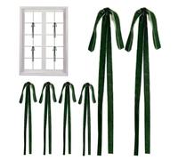 Fiocco natalizio - Set di fiocchi da regalo da avvolgere, 6 pezzi, accessorio decorativo lucido, design facile da tirare | decorazione per auto, vacanze, festival, par