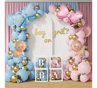 Fiocco per bambino o ragazza, decorazioni per rivelare il genere, 108 pezzi