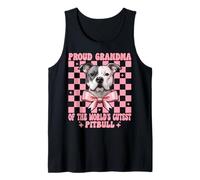 Fiocco per Cani Pitbull con Scritta Proud Grandma of The World's Cutest Canotta