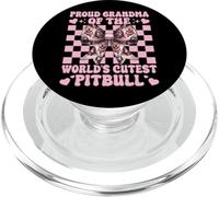 Fiocco per cani Pitbull con scritta "Proud Grandma Of The World's Cutest PopSockets PopGrip per MagSafe