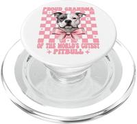 Fiocco per cani Pitbull con scritta "Proud Grandma Of The World's Cutest PopSockets PopGrip per MagSafe