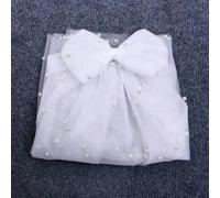 Fiocco per capelli da sposa Velo da sposa con perle Accessori per feste di addio al nubilato per spose Accessori per la comunione-bianco