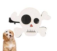 Fiocco per capelli di cane di Halloween - Papillon spaventoso per animali domestici, fiocchi regolabili con clip per capelli per cani | Forcina in metallo carino fiocco sul tè