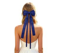 Fiocco Per Capelli Fermagli Con Fiocco E Coda Lunga In Nastro Francese Forcine Eleganti In Raso Di Seta Colore Bianco Adatte Per Donne E Ragazze In Ogni Occasione Formale Informale E Cerimonie