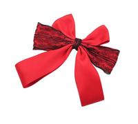 Fiocco per capelli modificabile con delicato bordo in pizzo comodo aggiunta di tessuto per abiti casual, feste, moda e pensieri presenti, accessori vintage da donna e femmina