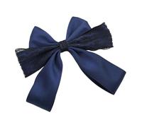 Fiocco per capelli modificabile con delicato bordo in pizzo confortevole aggiunta di tessuto per abiti casual, feste, moda e pensieri presenti, eleganti morsetti in pizzo per le donne