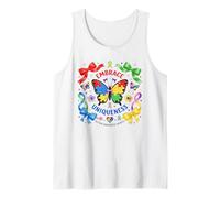 Fiocco per consapevolezza dell'autismo Farfalla Coquette Arco retrò autismo Canotta