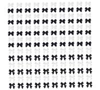 Fiocco per unghie 200 pezzi in bianco e nero l fiocco per unghie fiocco in resina gemme per unghie gemme carine per unghie e fai da te Fiocco per unghie in bianco e nero gemme per unghie fiocco per un