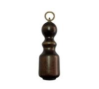 FIOCCO PESO TENDIFUNE tendicorda Pomolo per bastone con movimento a corda in LEGNO. Colore: NOCE