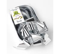 Fiocco Rapido Lucido Argento per pacchi regalo natalizi e per albero di Natale 3