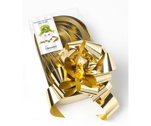 Fiocco Rapido Lucido Oro per albero di Natale e per pacchi regalo 30 Pz 50 Mm