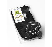 Fiocco Rapido Nero per laurea e per pacchi regalo 50 Pezzi 31Mm