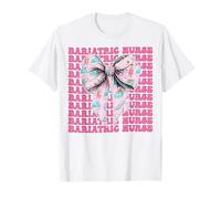 Fiocco Rosa a Forma di Civetta per Infermiera bariatrica RN Girl Maglietta
