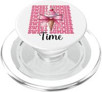 Fiocco rosa a forma di cono gelato Sweet Summer Time per bambina e mamma PopSockets PopGrip per MagSafe