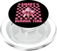 Fiocco rosa a forma di cono gelato Sweet Summer Time per bambina e mamma PopSockets PopGrip per MagSafe