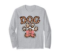 Fiocco rosa con stampa leopardata Dog Mama, simpatico cane amante degli animali domestici Maglia a Manica
