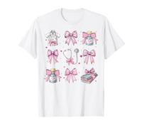 Fiocco Rosa in Stile Civetta per Infermiera Hospice Che allatta Maglietta