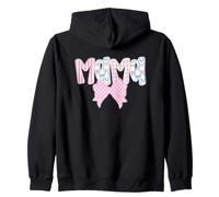 Fiocco rosa Mama in stile Girly Chic pastello Felpa con Cappuccio