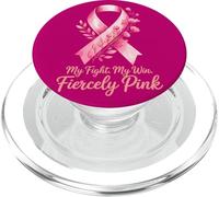Fiocco Rosa Sostegno Consapevolezza Cancro al Seno PopSockets PopGrip per MagSafe