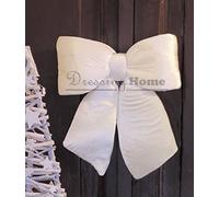 Fiocco Velluto imbottito shabby chic 40 x 48 cm Colore Avorio