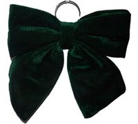 Fiocco verde grande in velluto cm 34 per decorazioni puntale albero di natale addobbi negozio ristoranti hotel