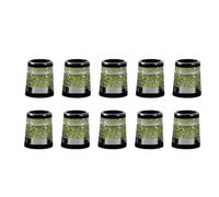 Fiocias 10 Pezzi Golf Club Ferrules Gomma Manicotto Asta Tappo Terminale Accessori Sostituzione Compatibili con Riparazione Mazze E Gioco da Golf, Giallo
