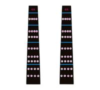 Fiocias 2 Pezzi Adesivi Guida Dita Violino Etichette Note Tastiera Fretboard Segnaposto Riutilizzabili in Pvc per Pratica Bambini Adulti Insegnamento Musica, Style a