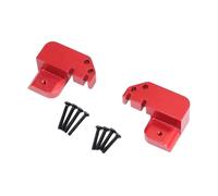 Fiocias 2 Pezzi RC Link Mount Supporto Staffa Upgrade Asta Fissa Ammortizzatore in Lega di Alluminio per Aumentare La Durata E Le Prestazioni Adatto Come Acce, Rosso