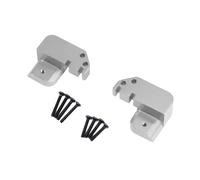 Fiocias 2 Pezzi RC Link Mount Supporto Staffa Upgrade Asta Fissa Ammortizzatore in Lega di Alluminio per Aumentare La Durata E Le Prestazioni Adatto Come Acce, Argento