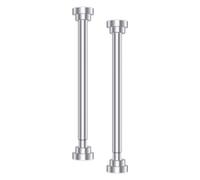 Fiocias 2 Pezzi Staffa Sottopiano Regolabile Supporto Lavello Cucina Staffa Lavello Bagno Gambe Lavello Acciaio Telescopico Nessun Smontaggio Adatta per Cucin, da 55 cm a 85 cm