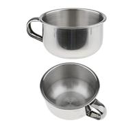 Fiocias 5 Pezzi Ciotola da Barba Uomo Tazza da Barba Boccale da Barba Accessorio Rasatura Durevole in Acciaio Inossidabile Facile da Pulire Adatto per Uso