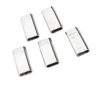 Fiocias 5 Pezzi di Gioielli Magnetici Catenacci Connettori a Forma di Arco di Bracciale, Argento