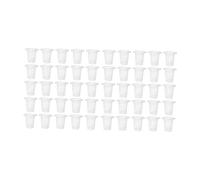 Fiocias 50 Pezzi Cesto a Rete Vasi a Rete Contenitori per Piante Acquaponiche Tazza a Rete Materiale PP con Foro di Drenaggio Adatto per Balcone Casa Indo, Traslucido