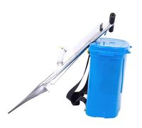 Fiocias Applicatore Manuale Portatile di Fertilizzante con Serbatoio Capiente E Secchio di Ricambio, Attrezzo per Fertilizzare in Acciaio PP Adatto al