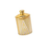 Fiocias Barattolo Portavivande con Coperchio Contenitore Alimentare Da Cucina Ermetico Riutilizzabile Elegante per Tè Caffè Caramelle Adatto a Casa Bagno, M