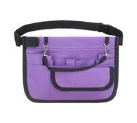 Fiocias Borsa per Attrezzi Da Infermiere Borsa per Attrezzi Regolabile in Tessuto Oxford Multi Scomparto Borsa per Portatile per Kit di Attrezzi per, viola