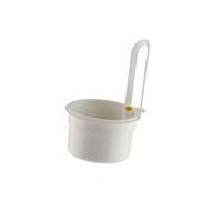 Fiocias Cestino Scolapiatti Da Lavello Filtro Mini Appendibile per Rifiuti Cibo Colino per Verdure Frutta Contenitore Sospeso in Pp Robusto Adatto per Cucina, Bianco