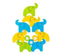 Fiocias Gioco di Equilibrio E Impilamento Dell'elefante, Torre di Legno per