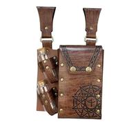 Fiocias Medievale per Halloween, Accessorio per Spettacoli Teatrali, MARRONE