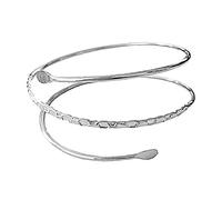 Fiocias Moda Bracciale Superiore Regolabile Aperto Scava Fuori Gioielli, Argento