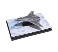 Fiocias Modello da Collezione di Aereo da Caccia/Jet in 1/64, e riprodotto in Metallo pressofuso, Ideale per la Decorazione della scrivania, Grigio