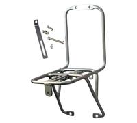 Fiocias Portapacchi Anteriore Bici Struttura Solida Installazione Semplice in Alluminio Adatto a Gite Shopping E Trasporto Oggetti, Argento