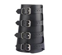 Fiocias Protezione per Il Braccio Regolabile per La Caccia con Bracciale in Pelle PU, Nero