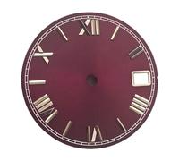 Fiocias Quadrante con Numeri, Quadrante Dell'orologio Da 28,5 Mm, Prestazioni Stabili, Modello Solare, Quadrante in Metallo, Sostituisce Il Movimen, Rosso
